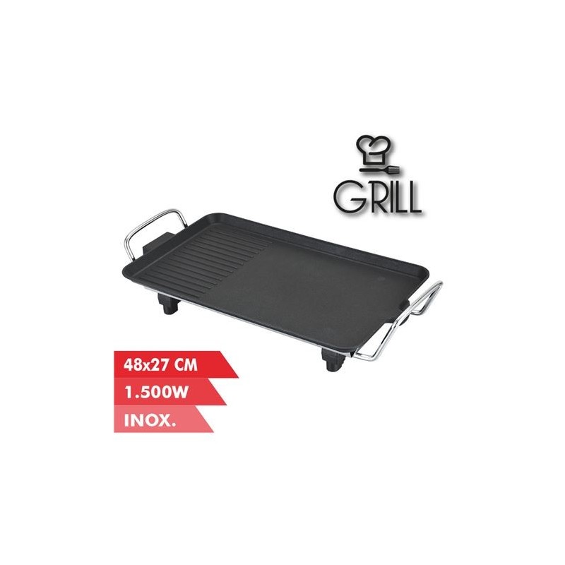 Muvip Electric ASAR Play 1500W - 2 zone Lisa e Grill - Piatto antiden