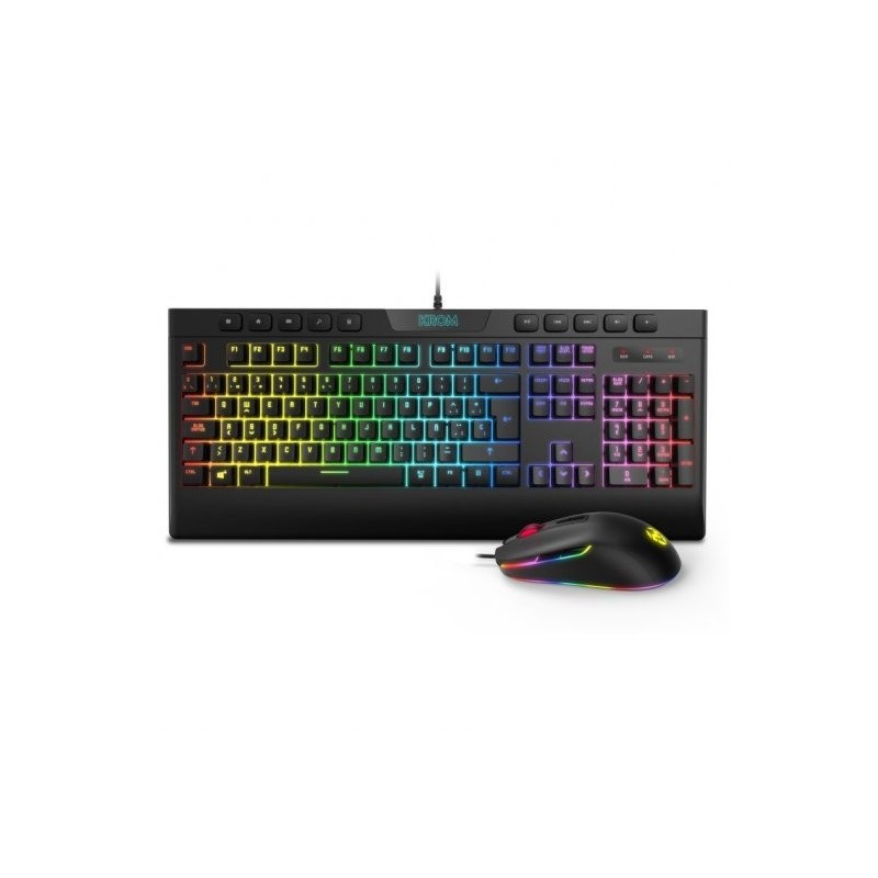 Keybook USB da gioco Krom Kaylos Pack + USB 6400DPI - LIGHTING RGB -