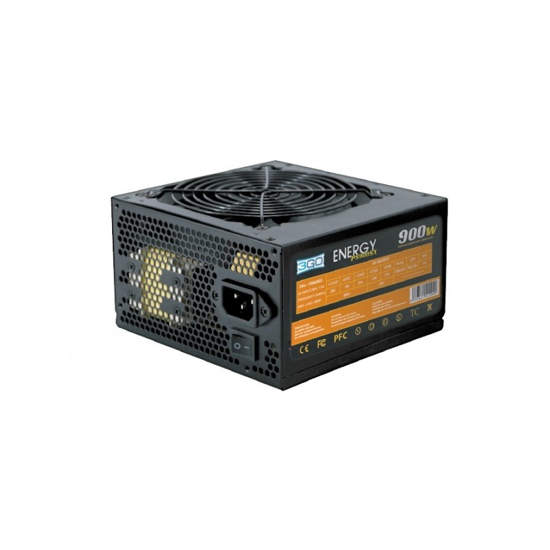 3GO Fonte alimentare 900 W Energia 4xSata + 12 cm + 1xpcix + 8pin