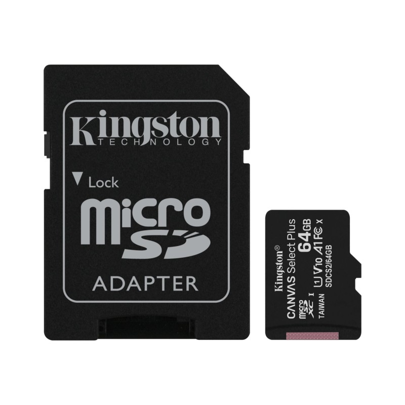 Kingston Micro SDXC 64 GB Classe 10 100 MB/S Canvas Seleziona più +