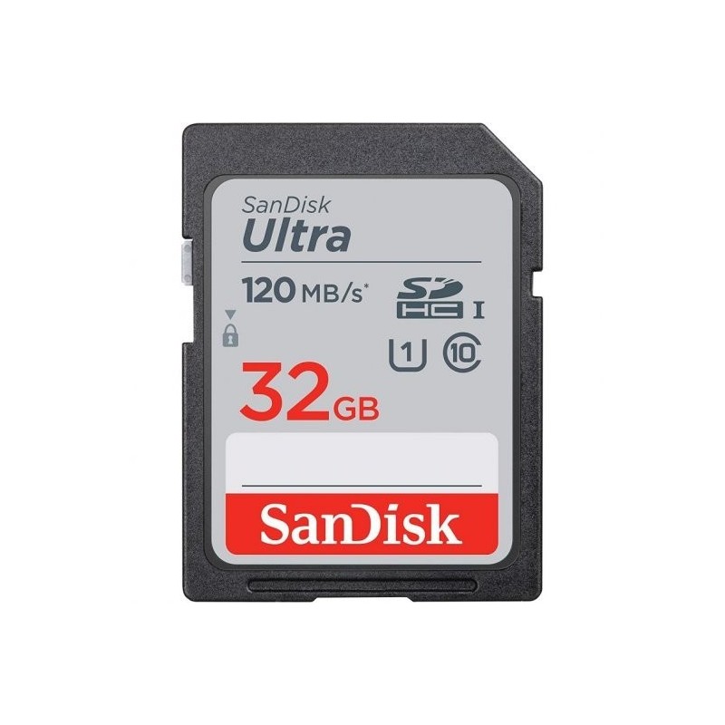 Sandisk Ultra SDHC Card 32 GB UHS-I Classe 10 120MB/S