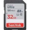 Sandisk Ultra SDHC Card 32 GB UHS-I Classe 10 120MB/S