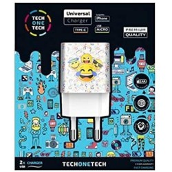 Emojitech TechOnetech Smile Double USB -A Wall Loader - High Performa