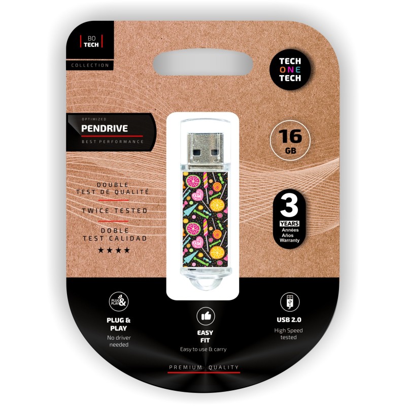 TechOnetech Candy Pop USB 20 16GB Pendrive Memoria