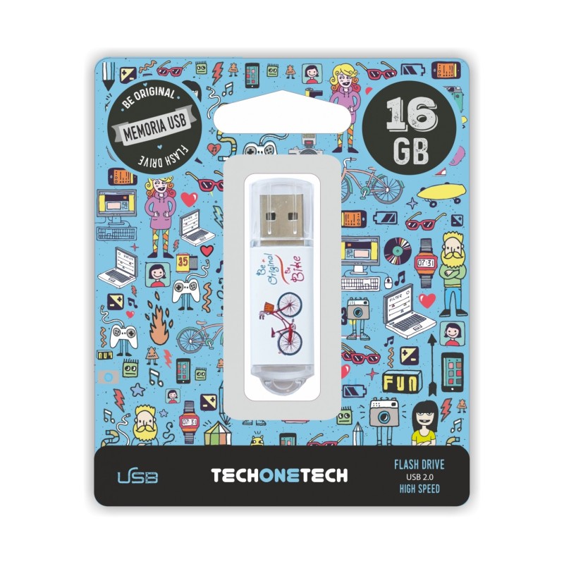 TechOnetech Be Bike USB 20 16GB Pendrive