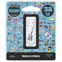 TechOnetech Be Crazy Black Guitar USB 20 32GB Pendrive