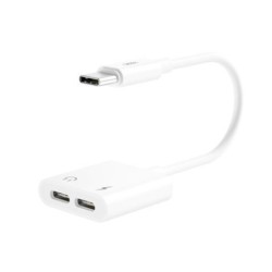 Adattatore XO USB-C al carico femminile USB-C e al carico ordinario A