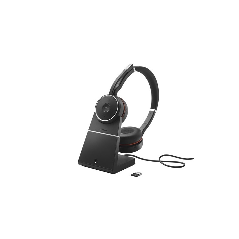 Jabra Evolve 75 MS Stereo Auricolare Con cavo e senza cavo A Padiglio