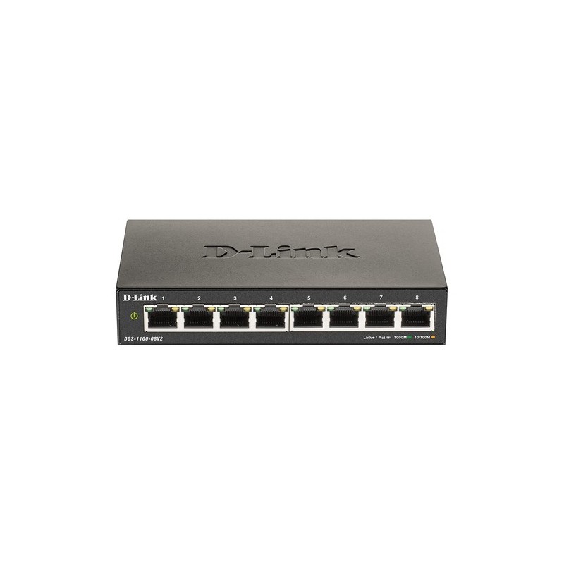 D-Link DGS-1100-08V2 switch di rete Gestito L2 Gigabit Ethernet 10/1