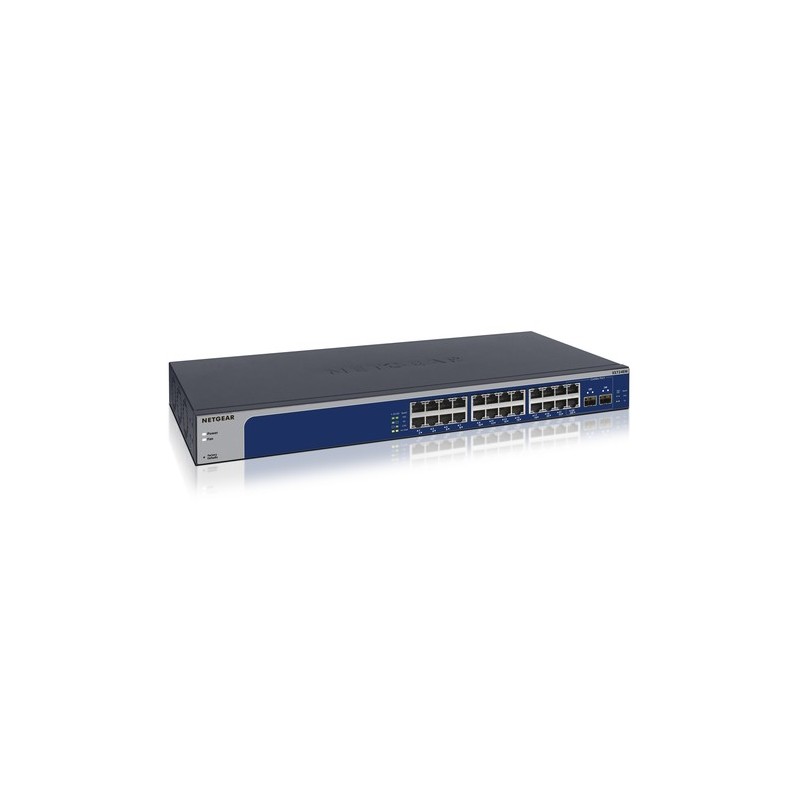 NETGEAR XS724EM Gestito L2 10G Ethernet 100/1000/10000 1U Blu Grig