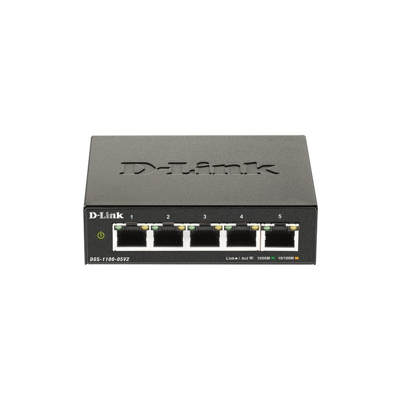 D-Link DGS-1100-05V2 switch di rete Gestito L2 Gigabit Ethernet 10/1