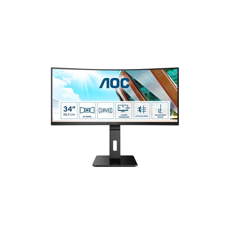 AOC P2 CU34P2A LED display 864 cm 34" 3440 x 1440 Pixel Quad HD Ne