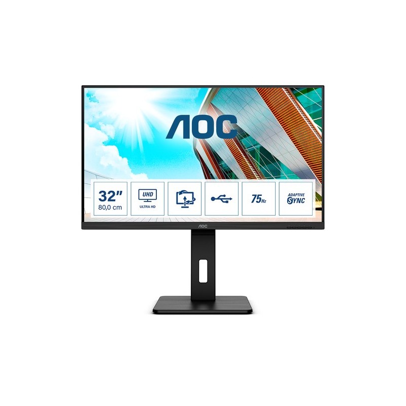 AOC P2 U32P2 Monitor PC 80 cm 315" 3840 x 2160 Pixel 4K Ultra HD L