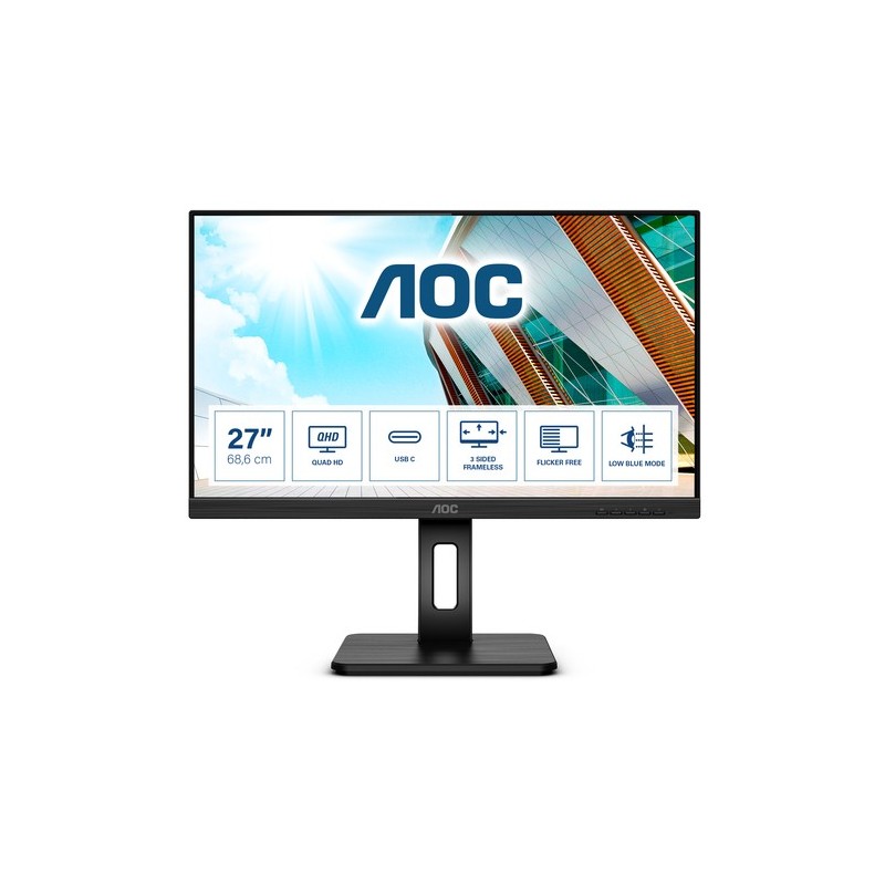 AOC P2 Q27P2CA Monitor PC 686 cm 27" 2560 x 1440 Pixel 2K Ultra HD