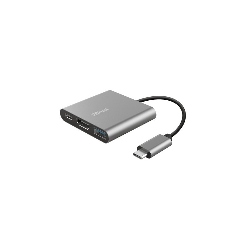 Trust Dalyx USB 32 Gen 1 31 Gen 1 Type-C 5 Mbit/s Alluminio Nero