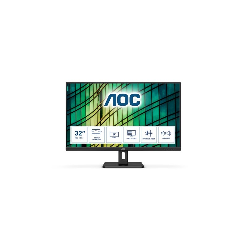 AOC E2 U32E2N LED display 80 cm 315" 3840 x 2160 Pixel 4K Ultra HD