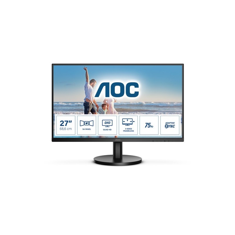 AOC Q27B3MA LED display 686 cm 27" 2560 x 1440 Pixel Quad HD Nero