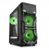 SHARKOON VG7-W Green ATX-MIDI-Tower House senza alimentazione LED le