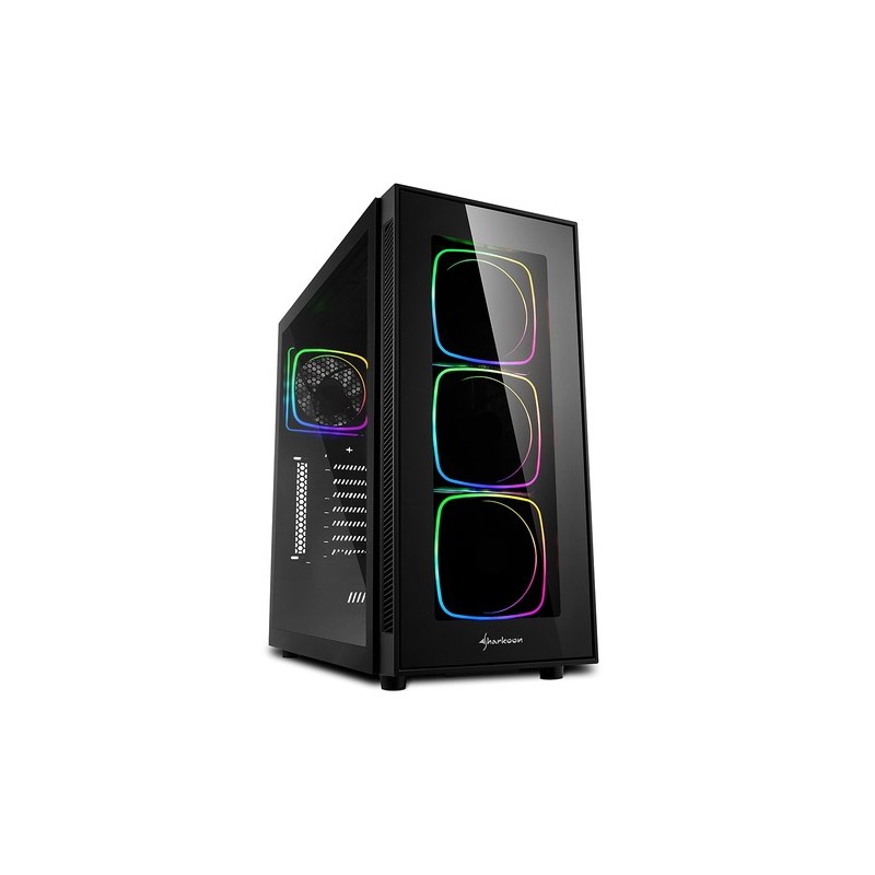 SHARKOON TG6 RGB Tower ATX House senza alimentazione nera 2x USB 30