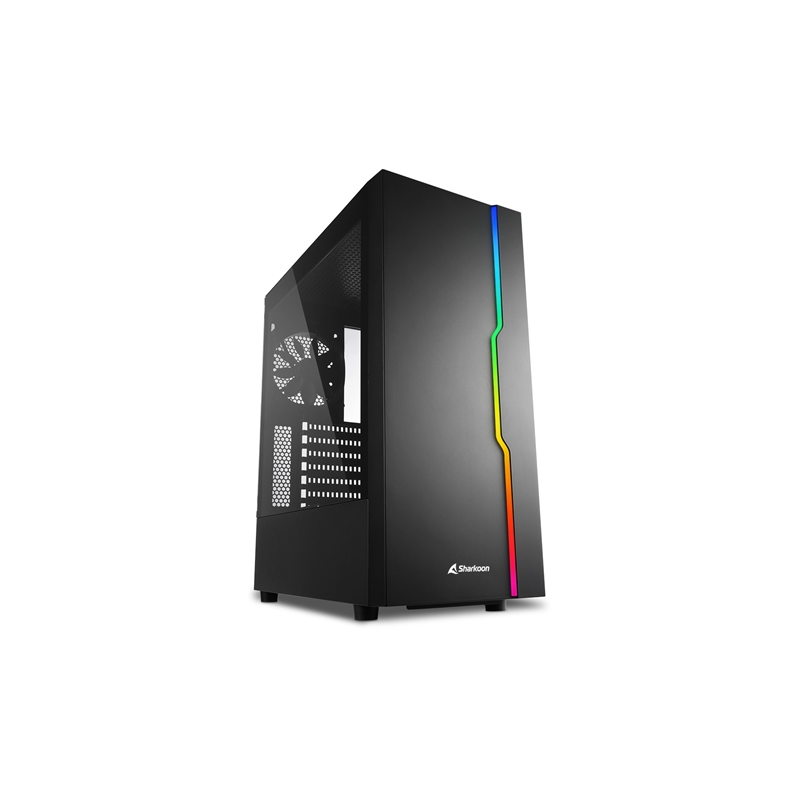 SHARKOON RGB Slider Midi-Tower Midi-ATX Witch Power Black 2x USB 3