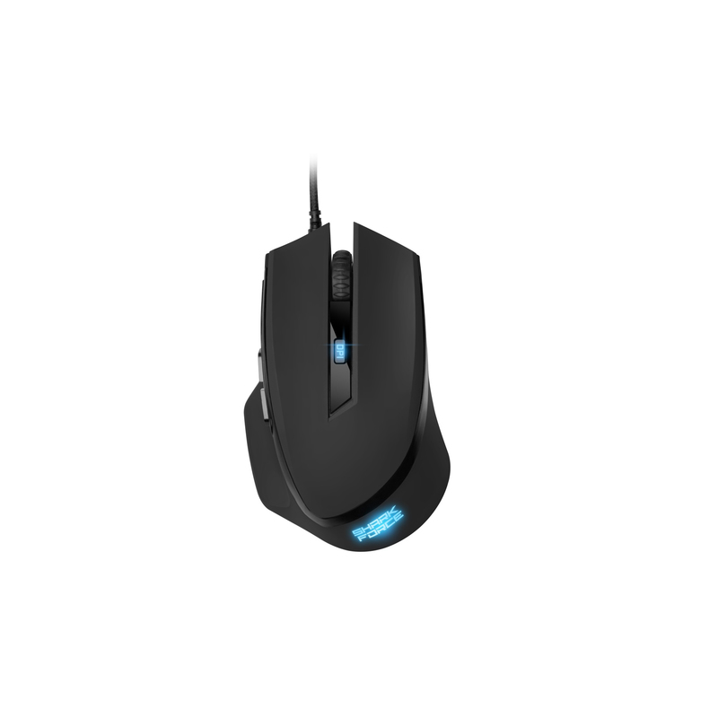 Mouse da gioco Sharkoon Shark Force II nero ottico 6 tasti cablat