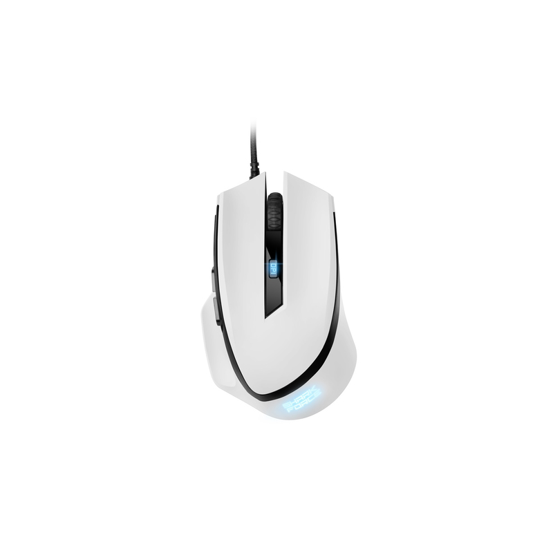 Mouse da gioco Sharkoon Shark Force II bianco ottico 6 tasti cabl