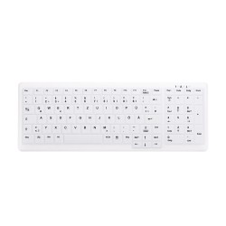 CHERRY AK-C7000 tastiera Wireless a RF + USB QWERTZ Tedesco Bianco