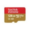 Sandisk Extremeâ®-128GB flash Memory Card MicroSDXC con adattatore