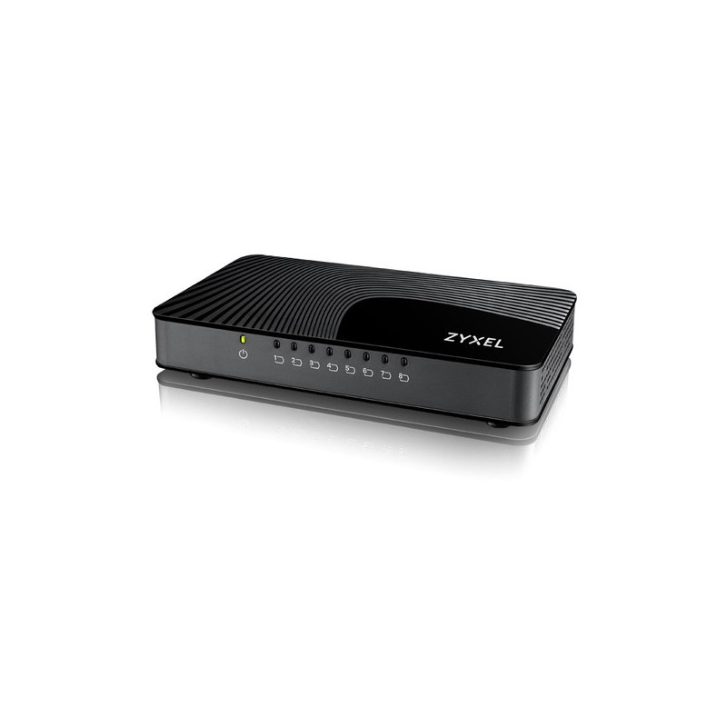 Zyxel GS-108S v2 Non gestito Gigabit Ethernet 10/100/1000 Nero