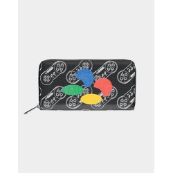 Nintendo SNES AOP Zip Around Wallet Multicolore