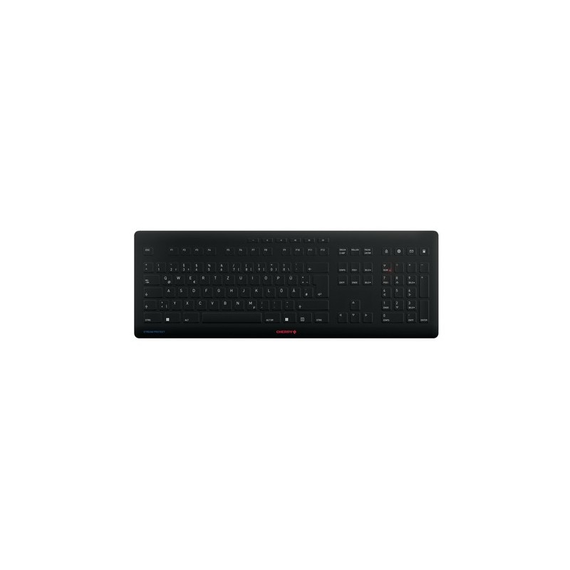 CHERRY Stream tastiera Wireless a RF + USB QWERTZ Tedesco Nero