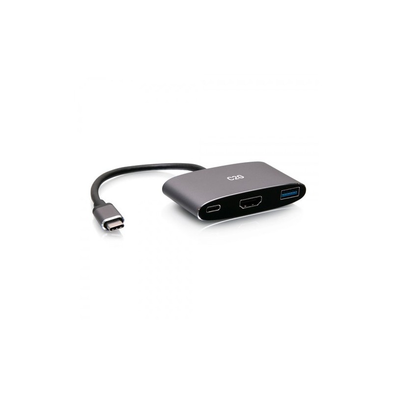 C2G Mini dock USB-C 3 in 1 con HDMI USB-A e tecnologia Power Deliver