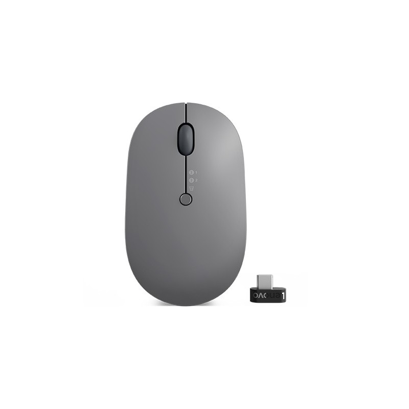 Lenovo Go Multi-Device mouse Ambidestro RF senza fili + Bluetooth Ott