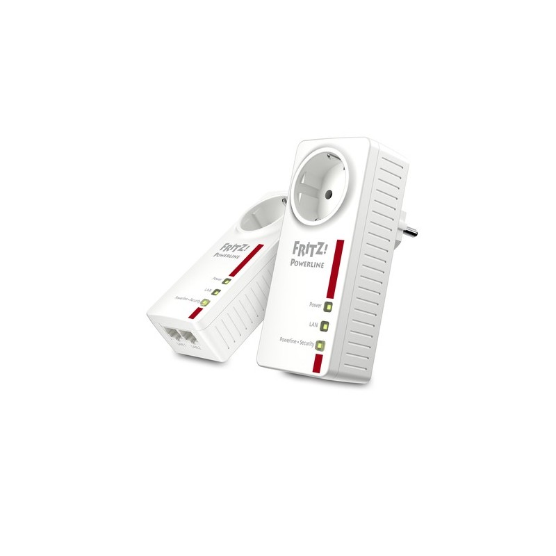 FRITZ!Powerline 1220E 1200 Mbit/s Collegamento ethernet LAN Bianco 2