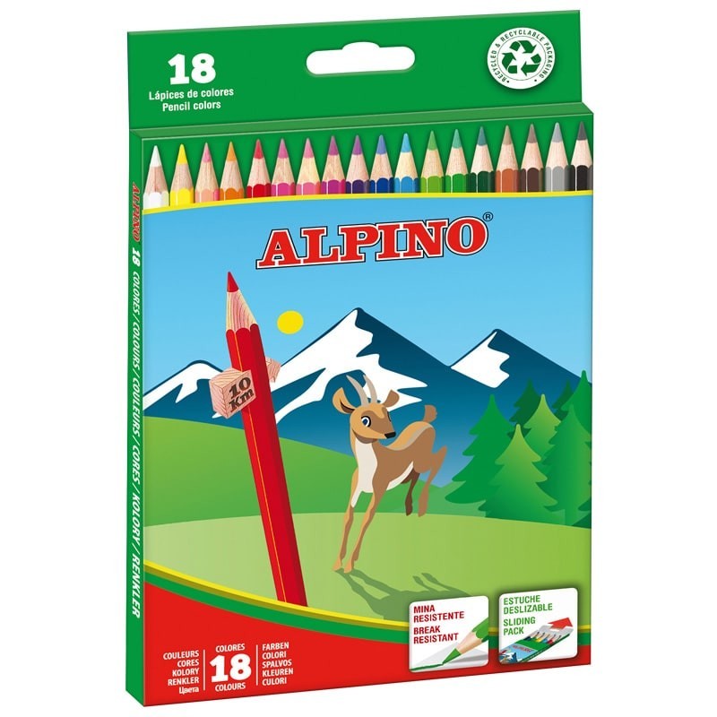 Pacchetto alpino di 18 penne a colori creative - Mine da 3 mm - Resis