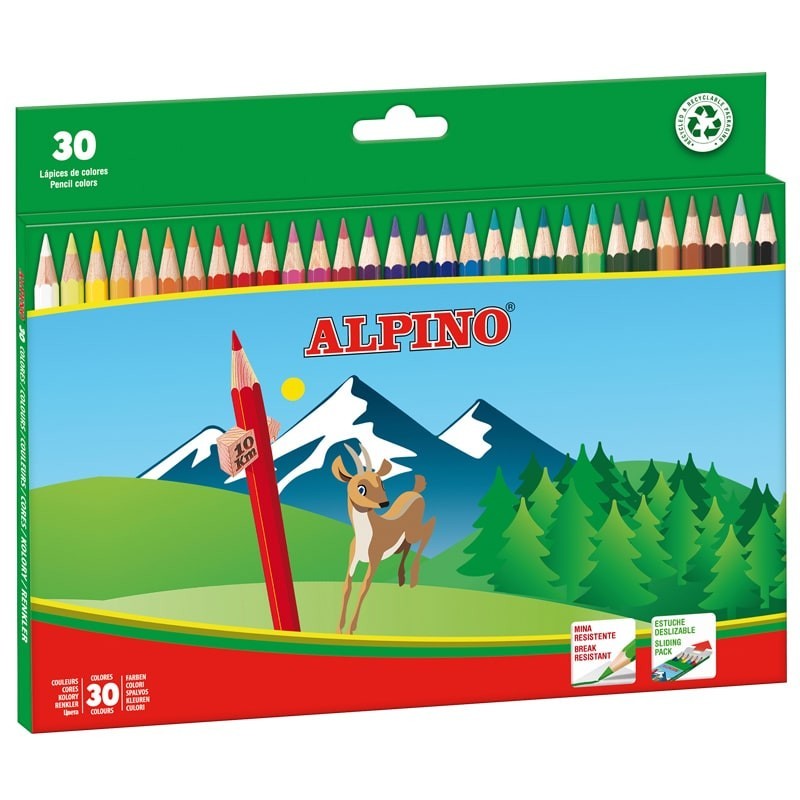 Pacchetto alpino di 30 penne a colori creative - Mine da 3 mm - resis