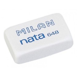 Milan Cream 648 Piccola gomma rettangolare - plastica - non danneggia