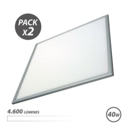 Pannelli LED di pacchetto Elbat 2 60x60 40W 4600LM - colore bianco