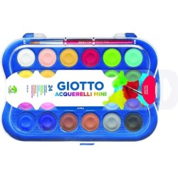 Giotto pacchetto di 24 mini acquerelli da 23 mm- Colori luminosi - E