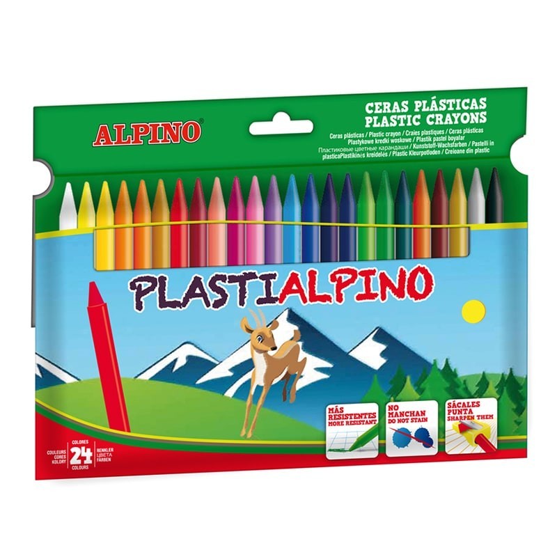 Pacchetto alpino di 24 cere di plastialpine per bambini - materiale r