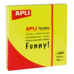 Applied Funny 75x75mm Note adesive - Blocco da 100 fogli - Adesivo di