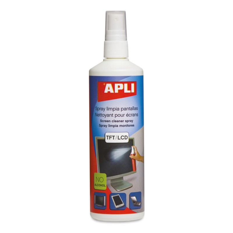 APLI Spray Cleaner TFT/LCD Schermate - Contenuto di 250 ml - Elimina