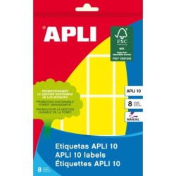 Etichette Appli 10 giallo 25 x 40mm 8 fogli