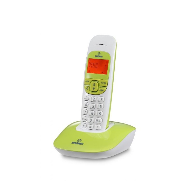 TELEFONO CORDLESS NICE BIANCO/VERDE