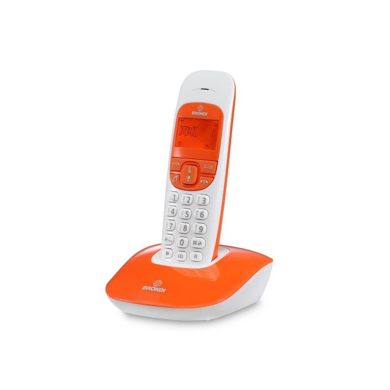 TELEFONO CORDLESS NICE BIANCO/ARANCIONE