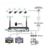 KIT SISTEMA DI SORVEGLIANZA NVR 4 CANALI + 4 TELECAMERE TC-1403IPW-K