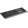 Rapoo E9270P tastiera RF Wireless QWERTZ Tedesco Nero Argento