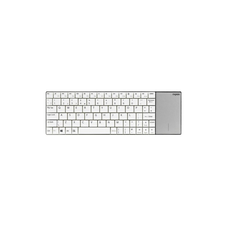 Rapoo E2710 tastiera RF Wireless QWERTZ Tedesco Bianco