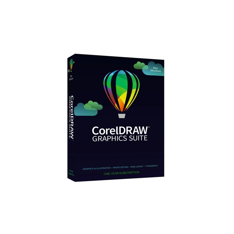 Corel CorelDRAW Graphics Suite 1 licenza/e 1 anno/i