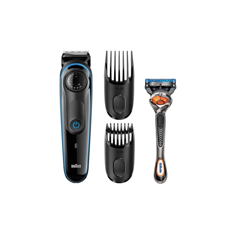 Braun BT3940 rasoio elettrico Trimmer Nero Blu